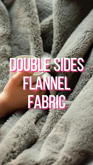 Kingcason Minky Solid Cuddle Plush Fleece Velboa Fabric Flannel Fabric