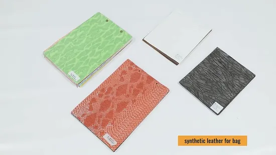 PU Emboss Crocodile Leather Woven Fabric PU Synthetic Leather for Shoe Upper 