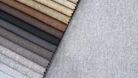 Polyester Linen Look Fabric Upholstery Home Textile for Sofa Chair Bed Cushion for Home and Hotel 
