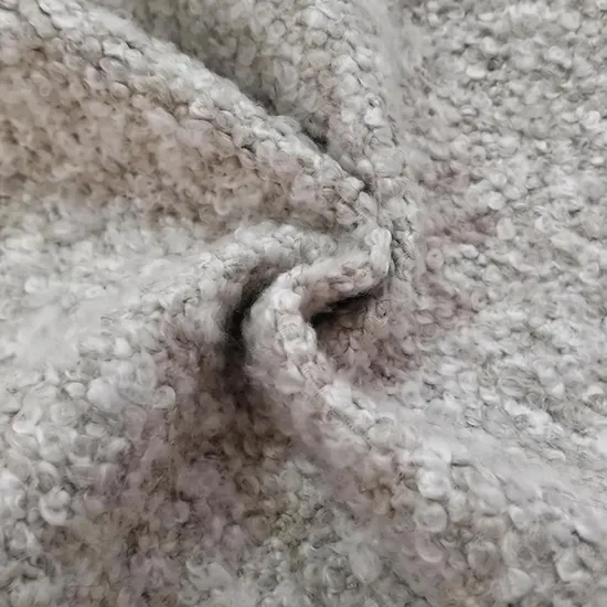 Trendy Boucle Furniture Sofa Fabric Wool Cotton Mixed Fabric Textile Raw Material 