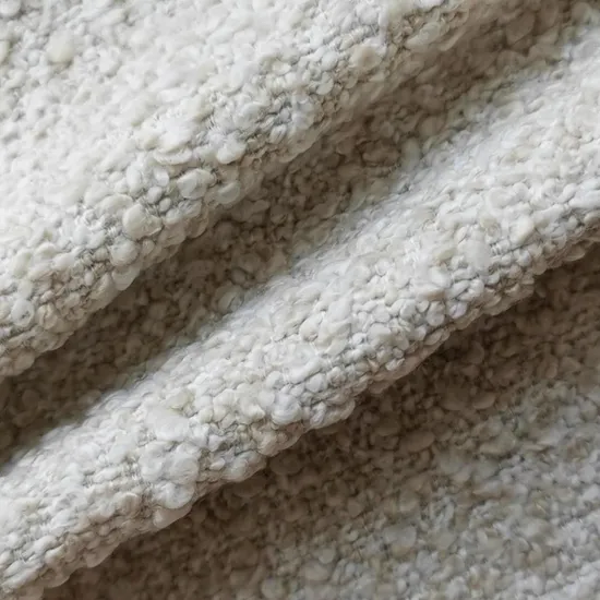 Factory Wholesale Boucle Upholstery Fabric Sofa Furniture Textile Polyester Fabric 