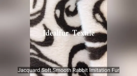 Premium Soft Jacquard Faux Fur Fabric for Luxurious Textiles 