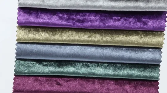 Customized Color Fashion Velvet Fabric Synthetic Leather for Shoe Upper 