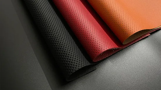 Fashion Popular High Quality Perforated Synthetic Faux Leather Fabric Seat Cover Upholstery 