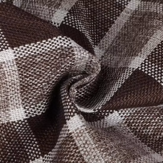 100% Polyester Imitation Linen Look Woven Fabric for Home Decor Luxury Sofa Upholstery Manufactured by Textile Publishers 