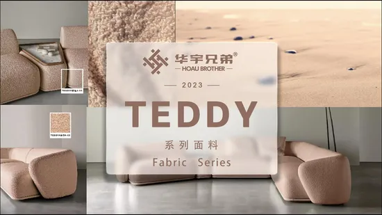 Best Selling Strong Texture Boucle Teddy Fur Sofa Fabric 
