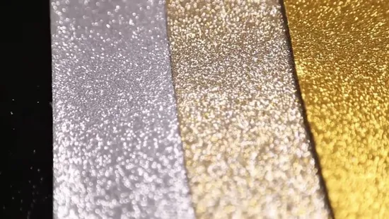 Customized Tc Fabric PU Glitter Faux Leather Synthetic Leather for Shoe Upper 