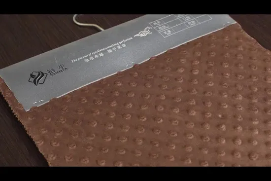 Factory Direct Sale Super Soft Minky DOT Plush Fabric for Baby Blanket 